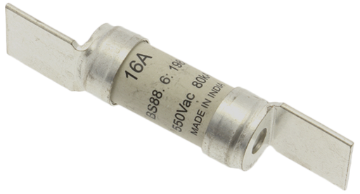 [521-2927] Fuse 16A BS88 to fit 5kva transformer